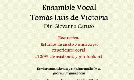 Audiciones cantantes y coralistas con experiencia en Santiago