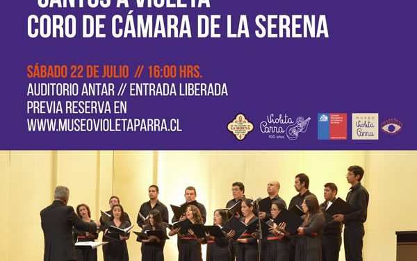 Concierto “Cantos a Violeta” de Coro de Cámara de La Serena