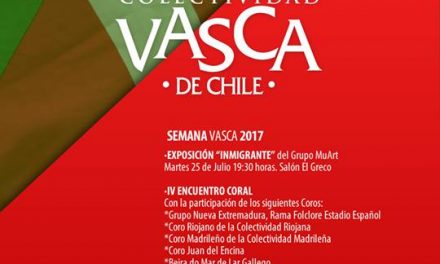 Coro Vasco de la Colectividad Vasca de Chile invita al IV Encuentro Coral