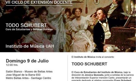 Coro de Estudiantes del Instituto de Música invitan al Concierto Coral “Todo Schubert”