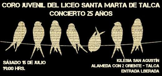 Coro Juvenil del Liceo Santa Marta de Talca celebra sus 25 años de vida coral
