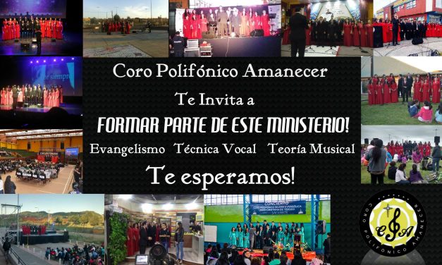 Coro Polifónico Amanecer invita a Audiciones