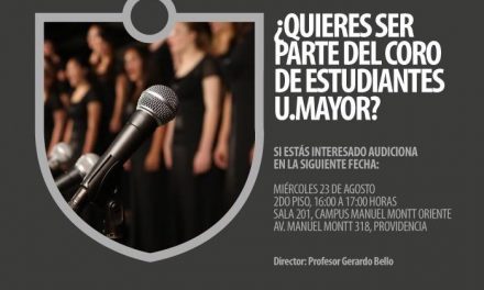 Coro de estudiantes Universidad Mayor invita a audiciones