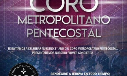 Celebración del tercer aniversario del Coro Metropolitano Pentecostal