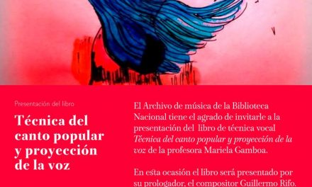 Presentación Libro Técnica del Canto Popular y proyección de la voz