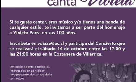 Concierto Participativo “Villarrica canta a Violeta”