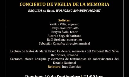 Coro y Orquesta de la Memoria Nacional invitan a “Concierto de Vigilia de la Memoria”