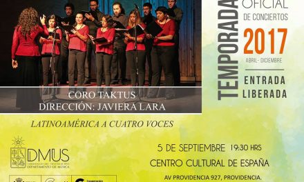 Coro Taktus invita al concierto “Latinoamérica a cuatro voces”