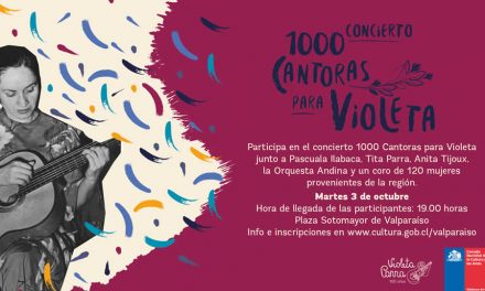 Invitación Concierto 1000 Cantoras para Violeta
