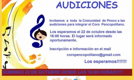 Coro Pencopolitano invita a Audiciones