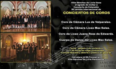 XII versión Internacional de “Conciertos de Coros” en Viña Sánchez de Loria