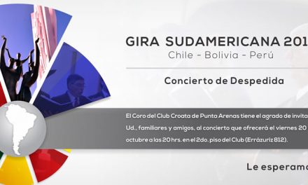 Invitación Concierto Despedida Gira Coro Club Croata