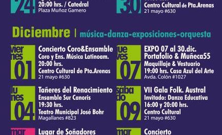Concierto Coro y Ensamble Música Latinoamericana en Casa Azul del Arte de Punta Arenas