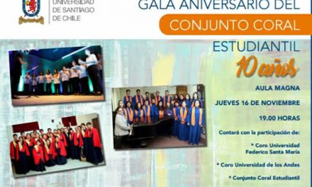 Conjunto Coral Estudiantil USACH celebra su décimo aniversario con concierto