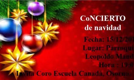 Coro Escuela Canada realizará Concierto de Navidad