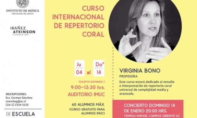 IMUC invita a Curso Internacional de Repertorio Coral