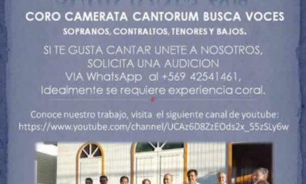 Coro Camerata Cantorum llama a audiciones para cantantes