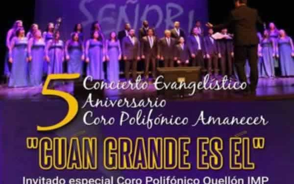 Coro Polifónico Amanecer celebra quinto aniversario con concierto