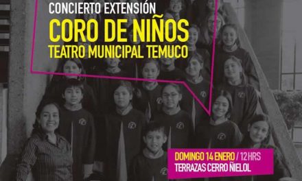 Concierto del Coro de niños del Teatro Municipal de Temuco en el Cerro Ñielol