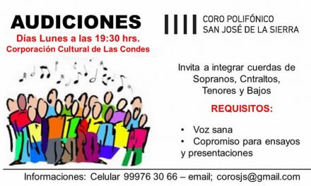 Audiciones Coro Polifónico San José de la Sierra
