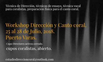 Workshop Dirección y Canto Coral en Puerto Varas