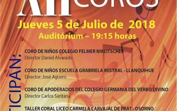 Colegio Germania del Verbo Divino invita a XII Encuentro de Coros