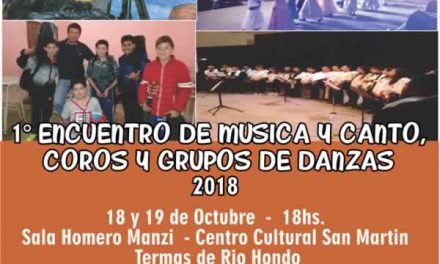 1° Encuentro de Canto, Canto Coral y Grupos de Danzas 2018, Argentina