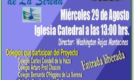 Niños Cantores de La Serena cantan a su ciudad en su Aniversario 474