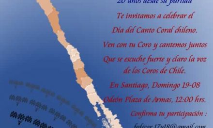 FEDECOR invita a Celebración del Día del Canto Coral Chileno