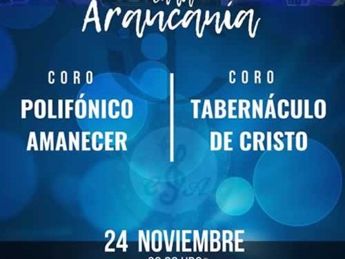 Coro Polifónico Amanecer y Coro Tabernáculo de Cristo, invitan a Concierto Gospel en la Araucanía