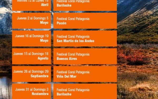 Festival Coral Patagonia 2019, Argentina y Chile