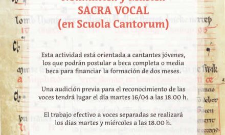 Ensamble Vox Celeste invita a formación de Canto llano – Escritura Neumática y Música Sacra Vocal