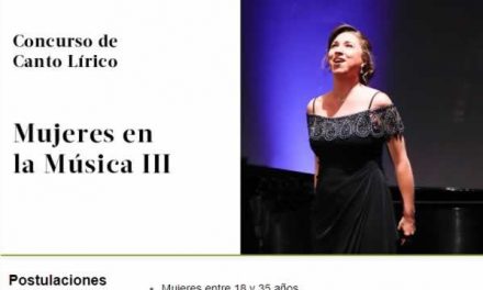 Concurso de Canto Lírico “Mujeres en la Música III”