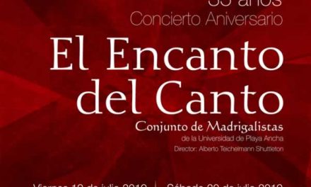 Conjunto de Madrigalistas de la U. de Playa Ancha invita a Concierto Aniversario “El Encanto del Canto”