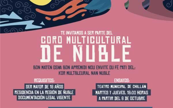 Invitación a formar parte del Coro Multicultural de Ñuble