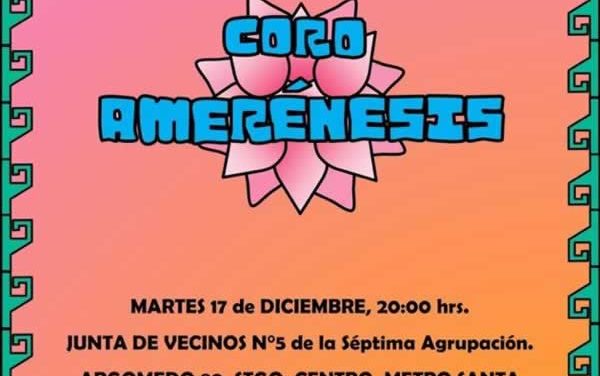 Coro Amerénesis invita a Concierto Navideño 2019