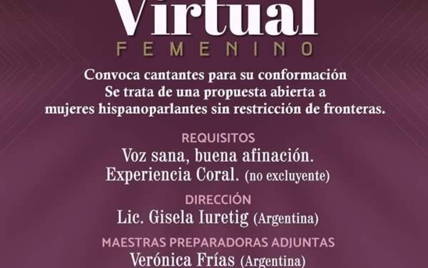 Convocatoria abierta Coro Virtual Femenino