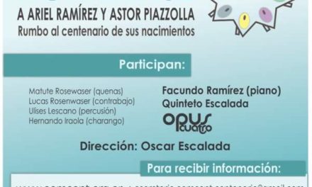 Abierta Convocatoria Coro Virtual Homenaje a Ariel Ramírez y Astor Piazzolla