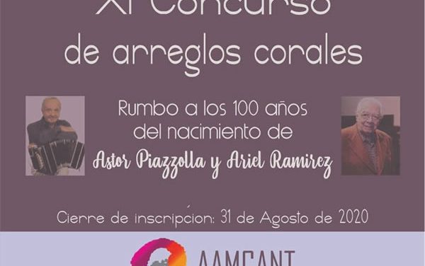 La Sociedad Argentina de Música Coral invita a participar en el XI Concurso de arreglos corales