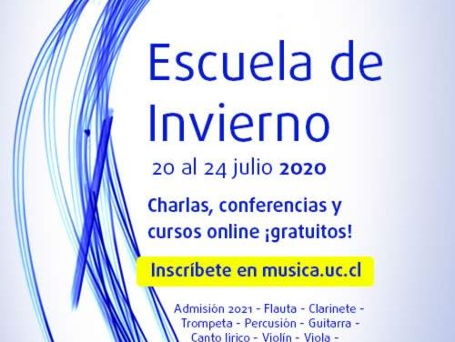 Escuela de Invierno IMUC 2020 impartirá entre otros Curso práctico Iniciación a la Dirección Coral