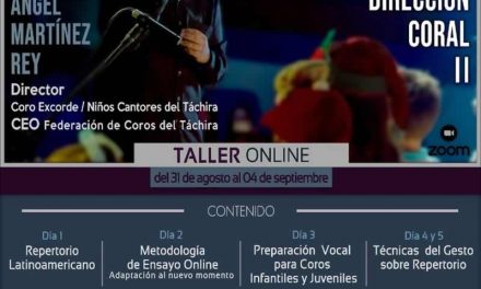 Ángel Martínez Rey invita a Taller Online “Didácticas para la Dirección Coral II”