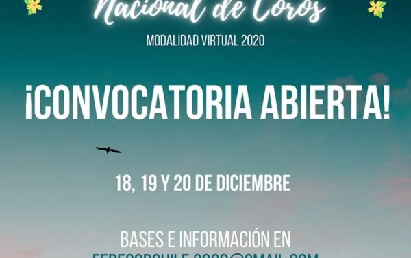 Convocatoria abierta para participar en el “XXVI Festival Nacional de Coros”