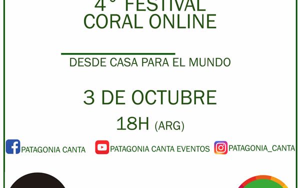 Patagonia Canta OnLine invita a su cuarto concierto