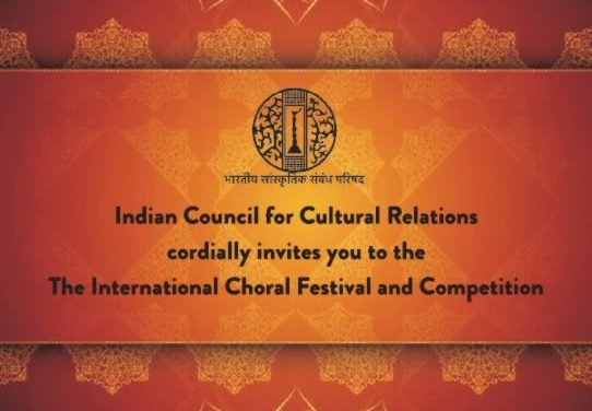 El Consejo Indio de Relaciones Culturales invita al festival de coros “International Choral Festival and Competition”, versión virtual