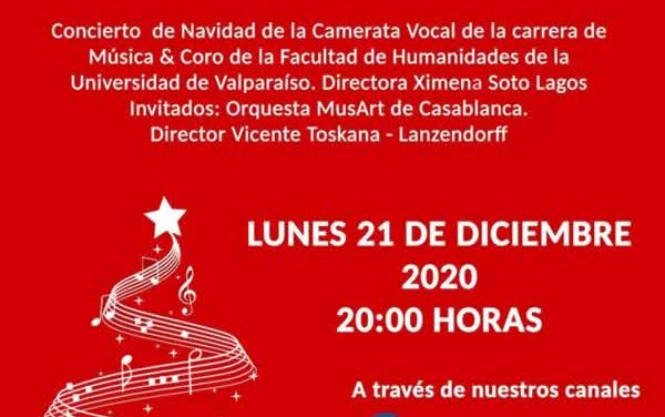 Concierto de Navidad de la Camerata Vocal de la carrera de Músico & Coro de la Facultad de Humanidades de la Universidad de Valparaíso