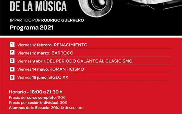 Curso Historia de la Música impartido por Rodrigo Guerrero